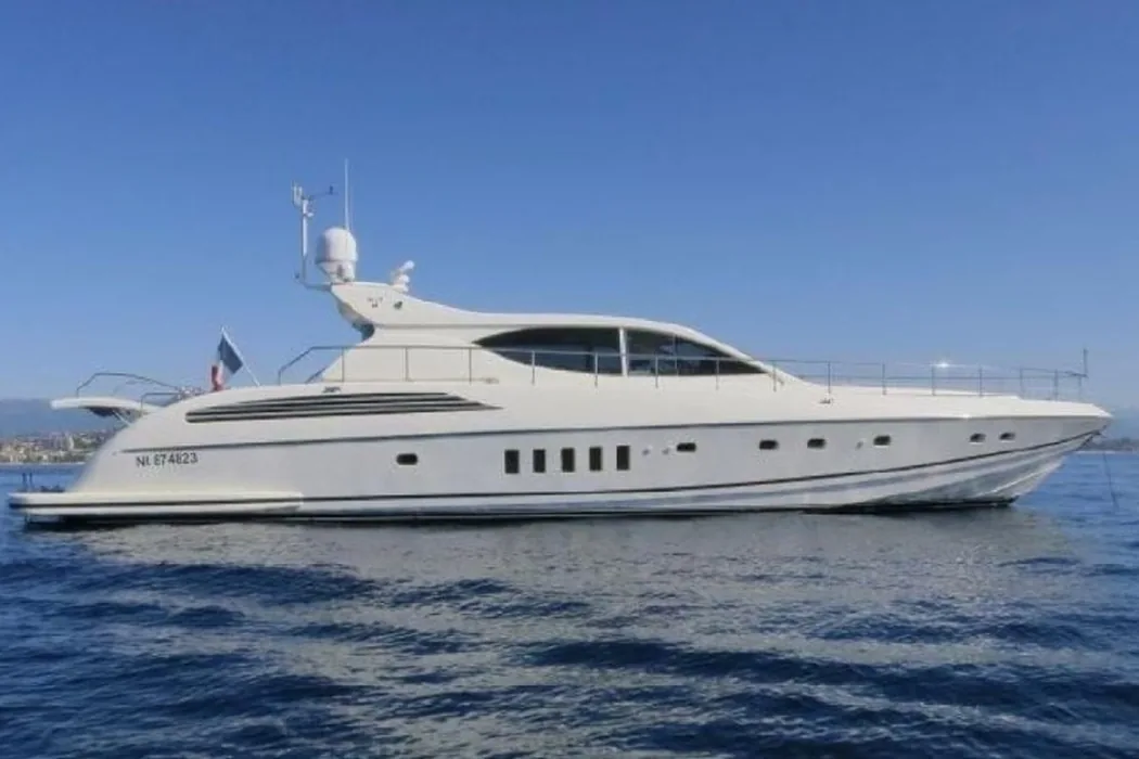 Leopard 80 sport yacht cruising off the coast